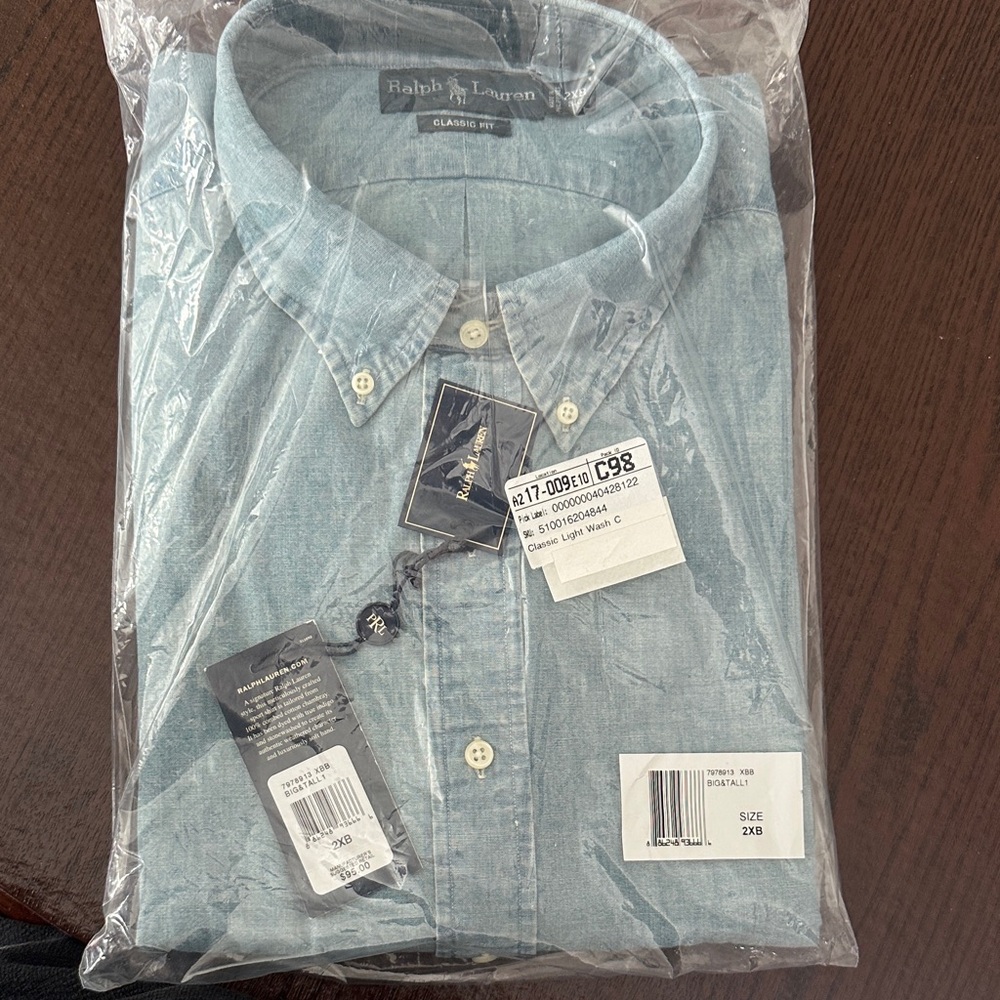 Ralph Lauren Men's Light Blue Casual Shirt